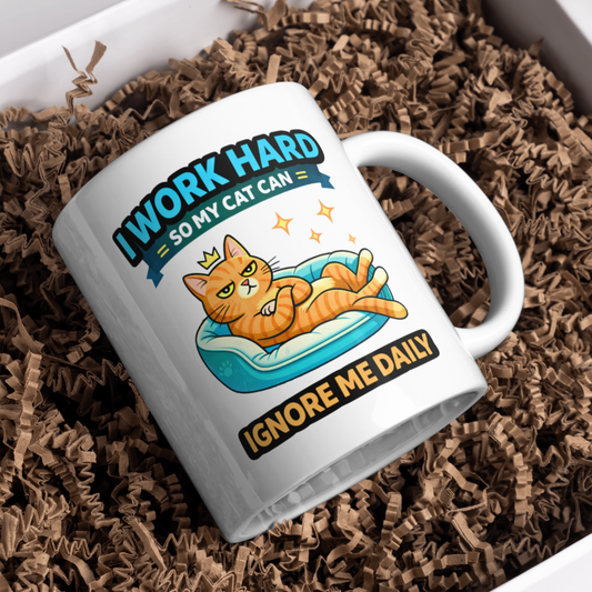 The Royal Treatment – Cat Parent Humor Mug