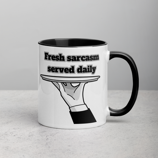 Sarcasm on a Silver Platter – Retro Waiter Humor Mug