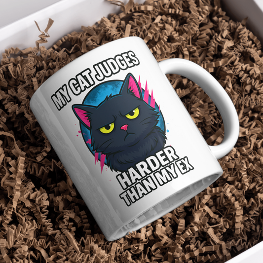 Brutally Honest Roommate – Funny Cat Mug