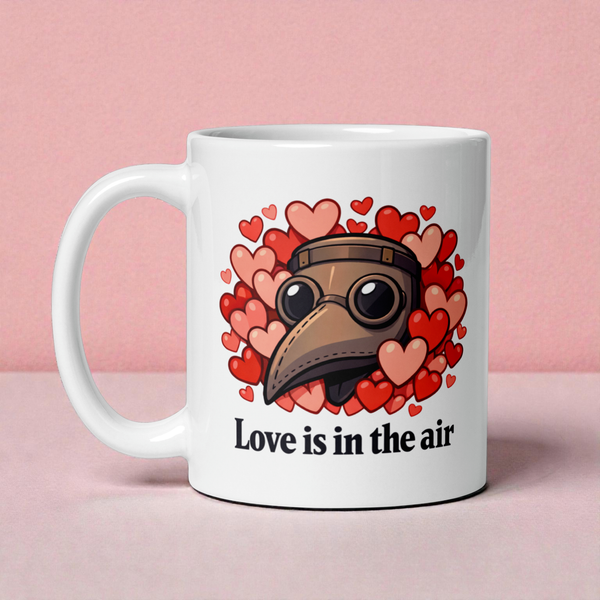 Love Is in the Air - Dark Humor Valentine Mug